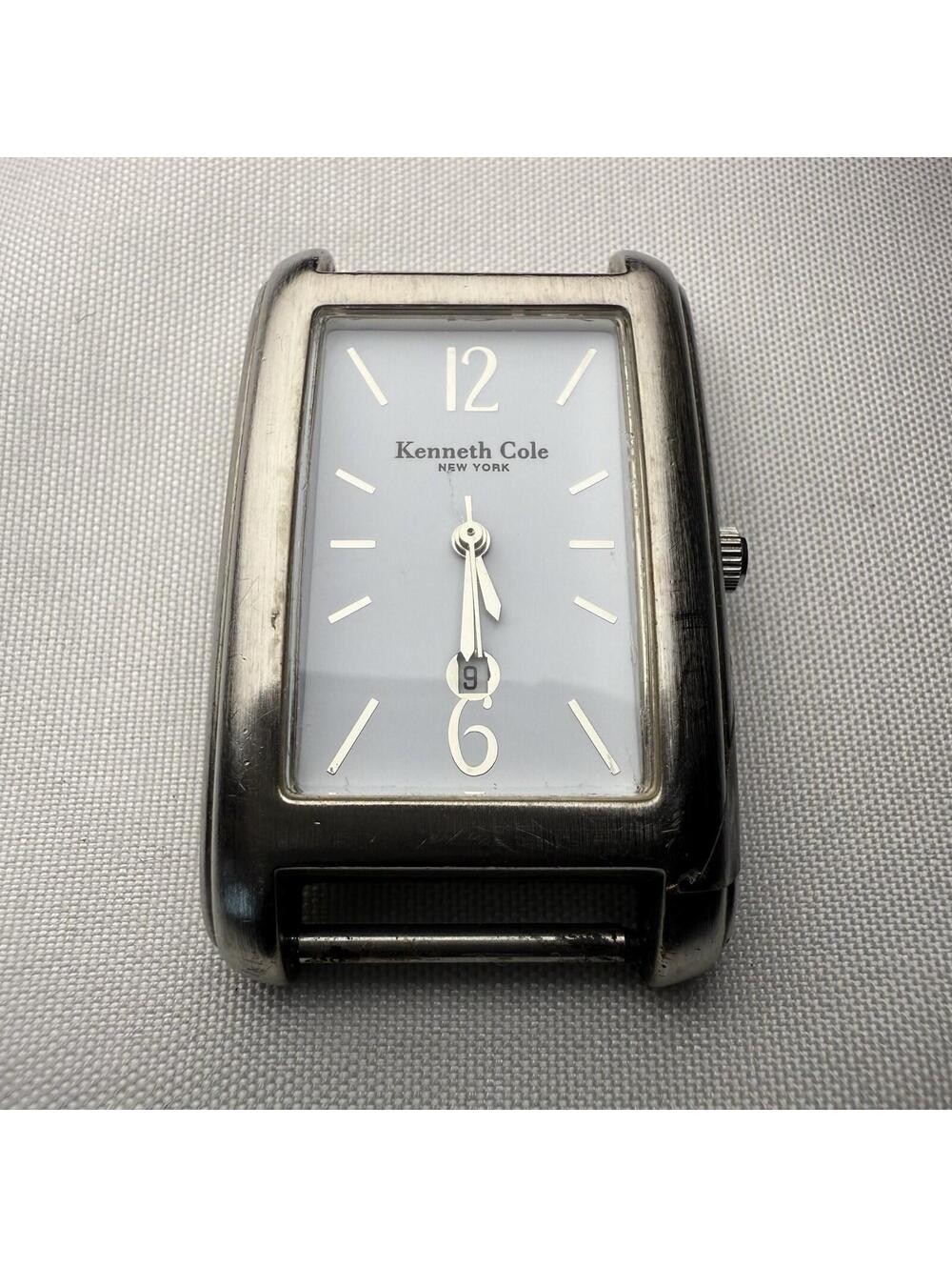 Kenneth Cole KC1088  Men's Slim Classic Stainless Steel Silver White Dial Watch